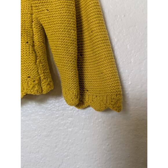 Baby Boden Cashmere Cotton Blend Gold Yellow 3 Button Cardigan Baby Girl Size 3M - Picture 7 of 10